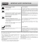 Preview for 3 page of King Industrial KC-10020SQ Instruction Manual