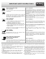 Preview for 3 page of King Industrial KC-3124V1 Instruction Manual