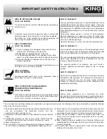 Preview for 3 page of King Industrial KC-3124V2 Instruction Manual