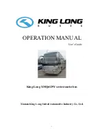 Preview for 1 page of King Long XMQ6129Y series Operating Manual