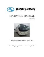 King Long XMQ6900 Series Operating Manual preview