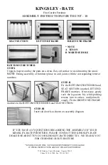 Preview for 2 page of kingsley-bate Nantucket NT10 Assembly Instructions