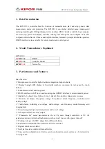 Preview for 3 page of Kipor KP310V1.0 Operation Manual