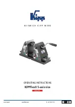 KIPP KIPPflexX K1555 Operating Instructions Manual preview