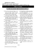 Preview for 4 page of Kirkland Signature PTH106A-SS Installation, Operation And Maintenance Instructions