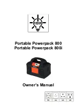 Kisae Portable Powerpack 800 Owner'S Manual preview