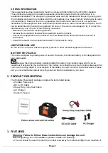 Preview for 5 page of Kisae Portable Powerpack 800 Owner'S Manual