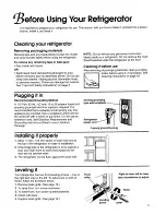 Preview for 5 page of KitchenAid 22''' to 25'' no frost top freezer refrigerator Use And Care Manual