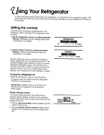 Preview for 6 page of KitchenAid 22''' to 25'' no frost top freezer refrigerator Use And Care Manual