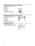 Preview for 8 page of KitchenAid 22''' to 25'' no frost top freezer refrigerator Use And Care Manual