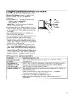 Preview for 13 page of KitchenAid 22''' to 25'' no frost top freezer refrigerator Use And Care Manual