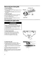 Preview for 16 page of KitchenAid 22''' to 25'' no frost top freezer refrigerator Use And Care Manual