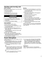 Preview for 19 page of KitchenAid 22''' to 25'' no frost top freezer refrigerator Use And Care Manual