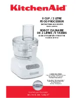 KitchenAid 4KFP740 Instructions And Recipes Manual preview