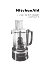 Preview for 1 page of KitchenAid 5KFP0921A Manual