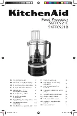 KitchenAid 5KFP0921B Use And Care Manual preview