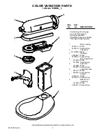 Preview for 2 page of KitchenAid 5KPM50BWH4 Parts List