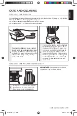 Preview for 16 page of KitchenAid 5KSB1565 Health & Safety, Use & Care And Installation Manual