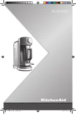 KitchenAid 5KSB5080 Manual preview