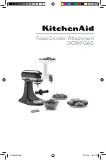 KitchenAid 5KSMFGAG Manual preview