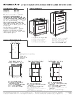 Preview for 1 page of KitchenAid Architect Series II KEBC247V Dimension Manual