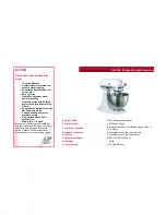 Preview for 1 page of KitchenAid K45 WH Datasheet