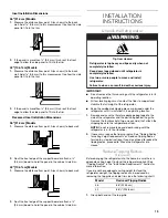 Preview for 19 page of KitchenAid KBFN502ESS Installation Manual