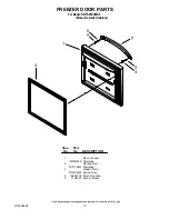 Preview for 13 page of KitchenAid KBFS25EVMS3 Parts List