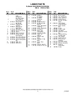 Preview for 6 page of KitchenAid KBLC36FKB02 Parts List