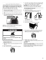 Preview for 21 page of KitchenAid KBNS271T Installation Instructions And Use & Care Manual