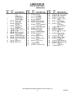 Preview for 6 page of KitchenAid KBRC36FMS00 Parts List