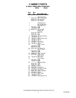 Preview for 2 page of KitchenAid KBRS22EVBL - 21.9 cu. Ft. Bottom Mount Refrigerator Parts List