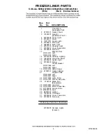 Preview for 4 page of KitchenAid KBRS22KVBL00 Parts List