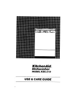 Preview for 1 page of KitchenAid KDC-21D Use And Care Manual