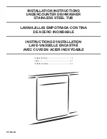 KitchenAid KDFE104DSS5 Installation Instructions Manual preview