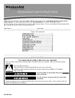 Preview for 1 page of KitchenAid KDPE234GPS User Instructions