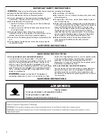 Preview for 2 page of KitchenAid KDPE334GPS User Instructions