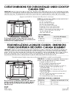 Preview for 3 page of KitchenAid KEBC167M Dimensions