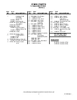 Preview for 2 page of KitchenAid KEBS177SSS03 Parts List