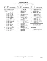 Preview for 2 page of KitchenAid KEBS207DAL2 Parts List