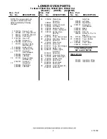 Preview for 4 page of KitchenAid KEBS207YAL3 Parts List