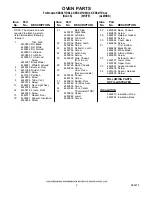 Preview for 2 page of KitchenAid KEBS277DAL2 Parts List