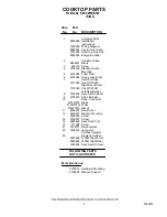 Preview for 2 page of KitchenAid KECC056RBL00 Parts List