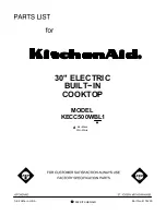 KitchenAid KECC500WBL1 Parts List preview