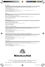 Preview for 42 page of KitchenAid KFC0516 User Manual