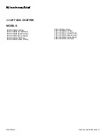 Preview for 1 page of KitchenAid KFC3100WH2 Parts List