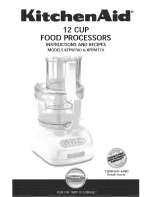 KitchenAid KFPW760COB0 Instructions And Recipes Manual preview