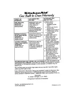 Preview for 26 page of KitchenAid KGBS276X Use And Care Manual