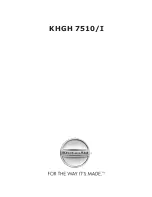 KitchenAid KHGH 7510 (French) Manuel preview