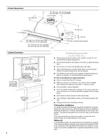 Preview for 6 page of KitchenAid KHSU205WBA0 Installation Instructions And Use & Care Manual